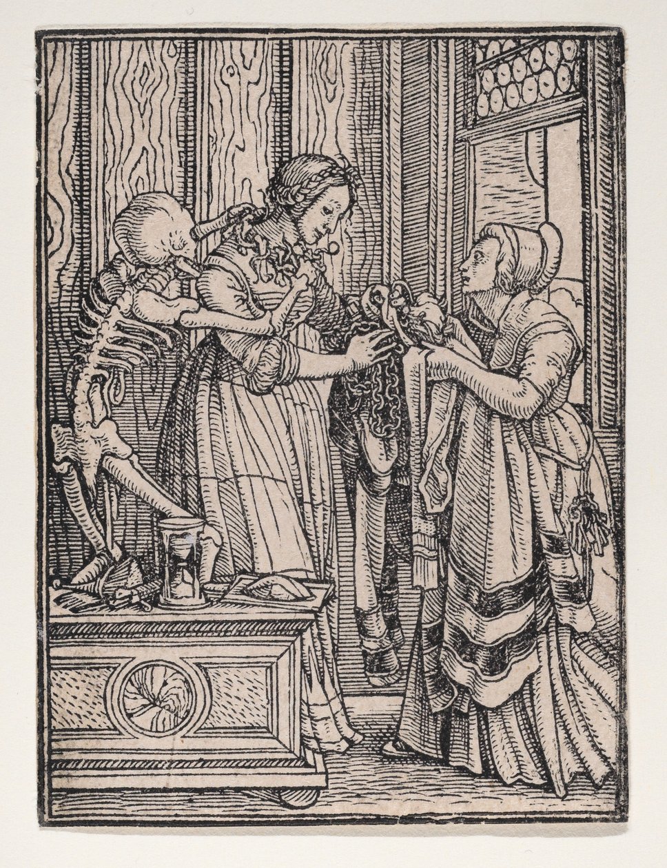 Kreivitär, teoksesta "Kuolemantanssi" tekijältä Hans Holbein the Younger