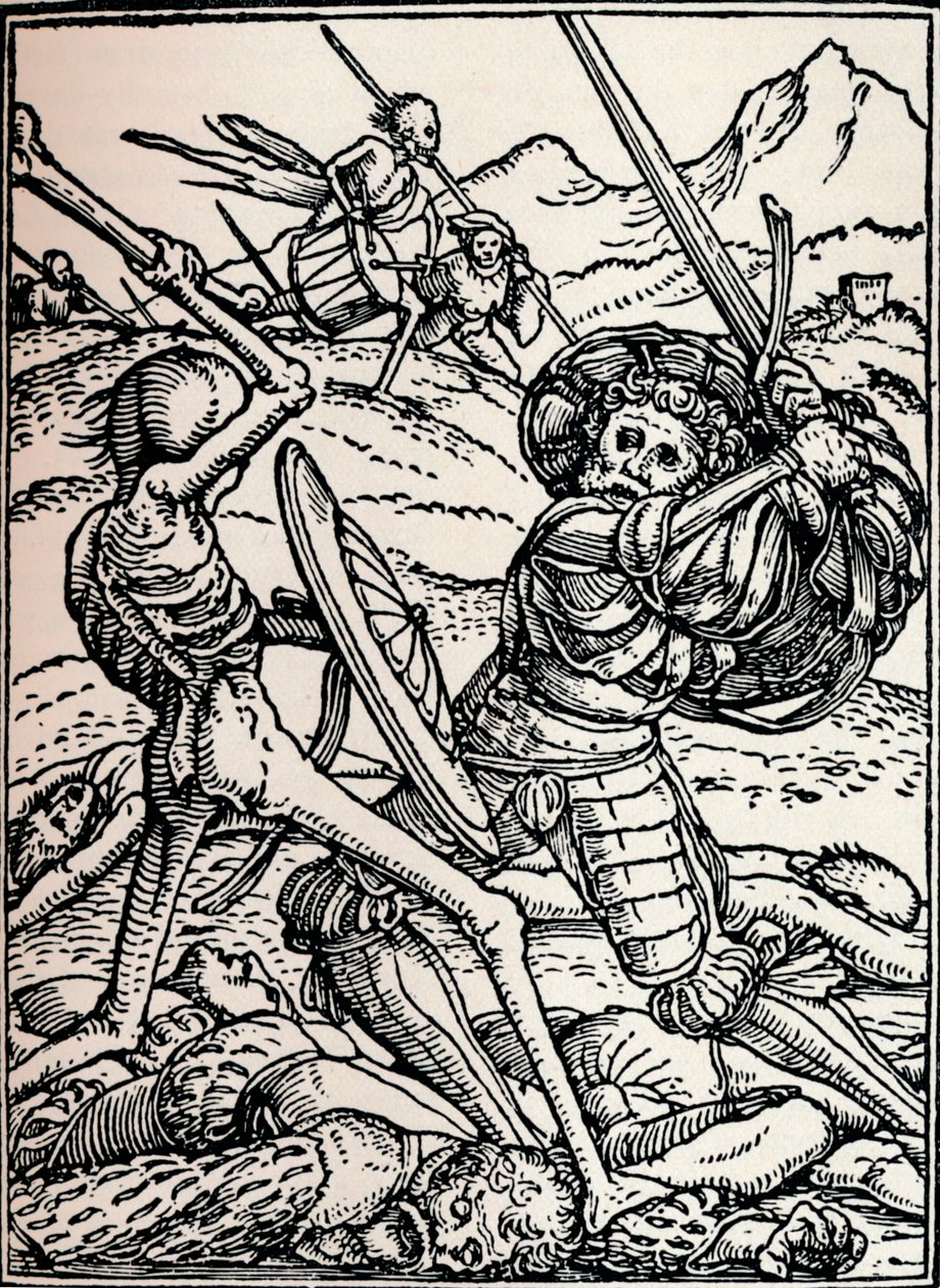 Ritari ja kuolema, 1538, 1917 tekijältä Hans Holbein der Jüngere
