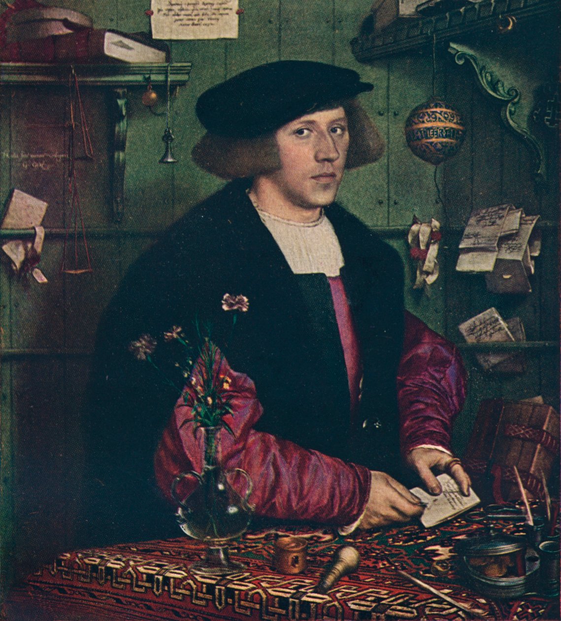 Kauppias Georg Gisze, 1532 tekijältä Hans Holbein der Jüngere