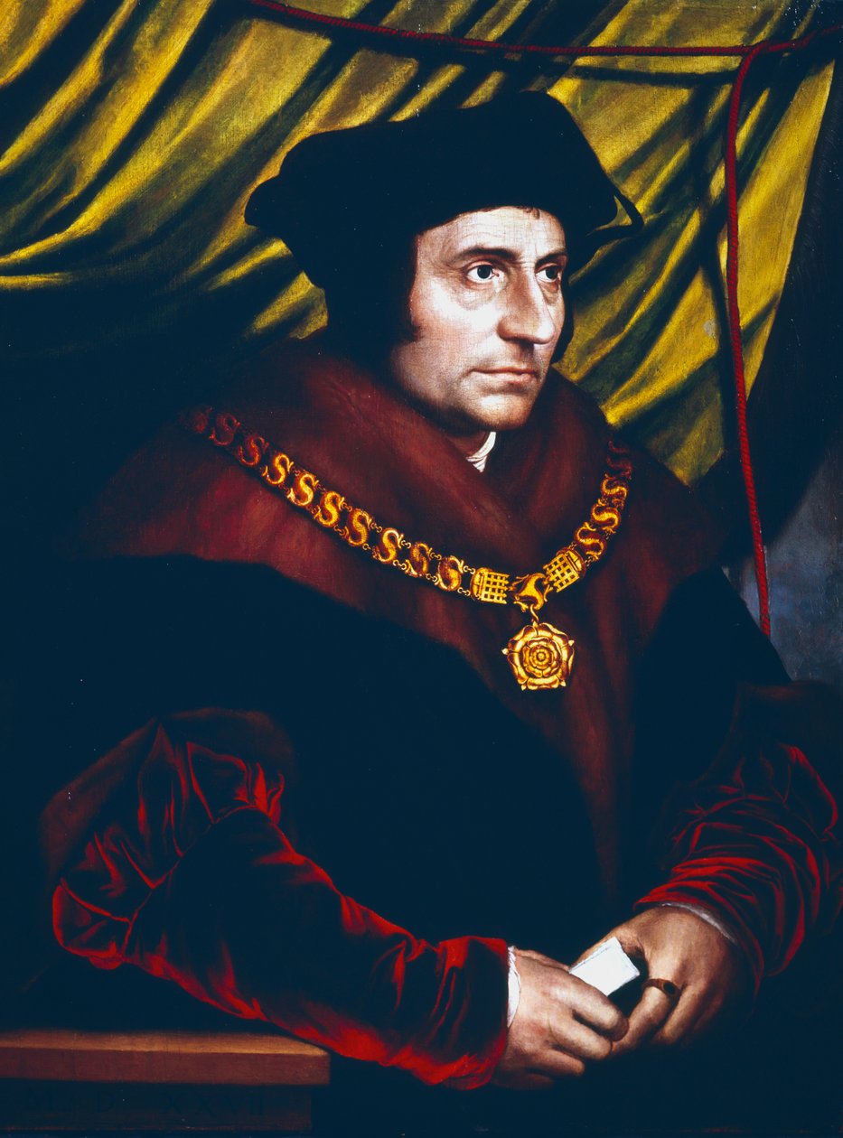 Thomas More, englantilainen valtiomies, tutkija ja pyhimys, 1527 tekijältä Hans Holbein der Jüngere
