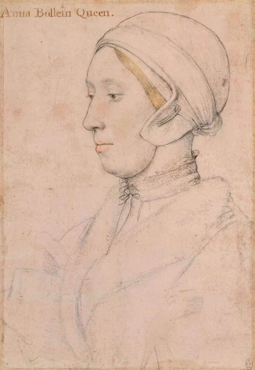 Tuntematon rouva Anne Boleyn, 1536 tekijältä Hans Holbein der Jüngere