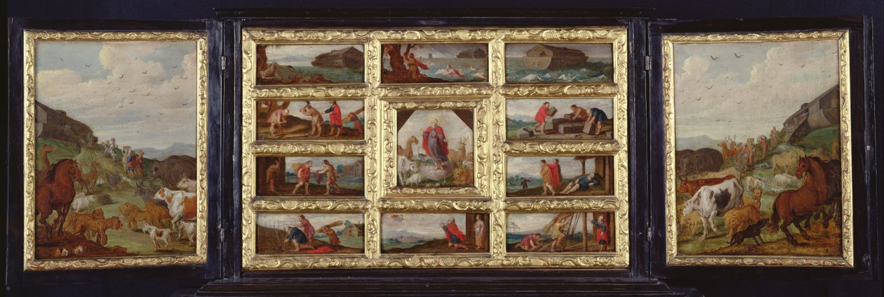 Nooan arkin triptyykki tekijältä Hans III Jordaens
