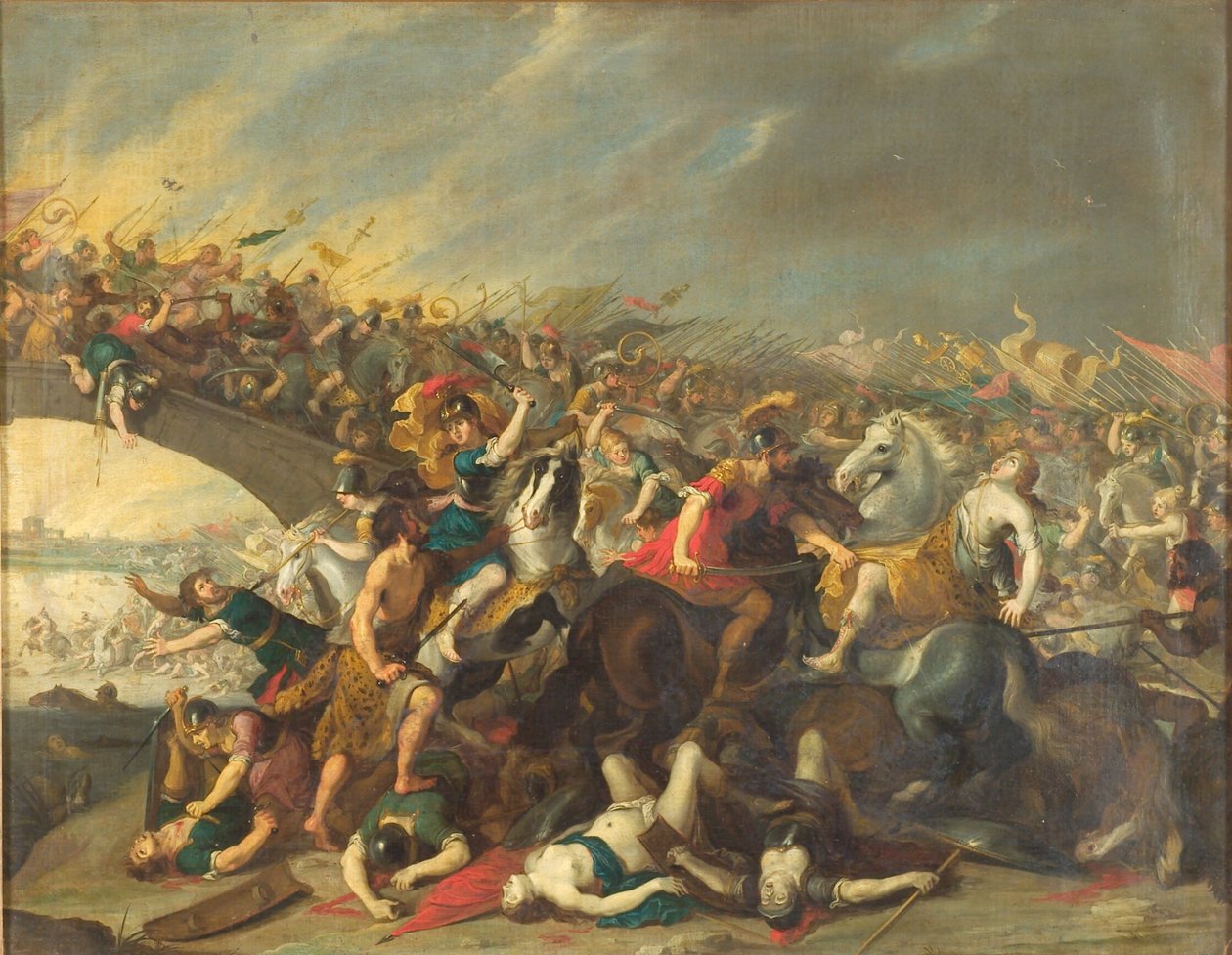 Taistele amatsonien kanssa tekijältä Hans I Jordaens