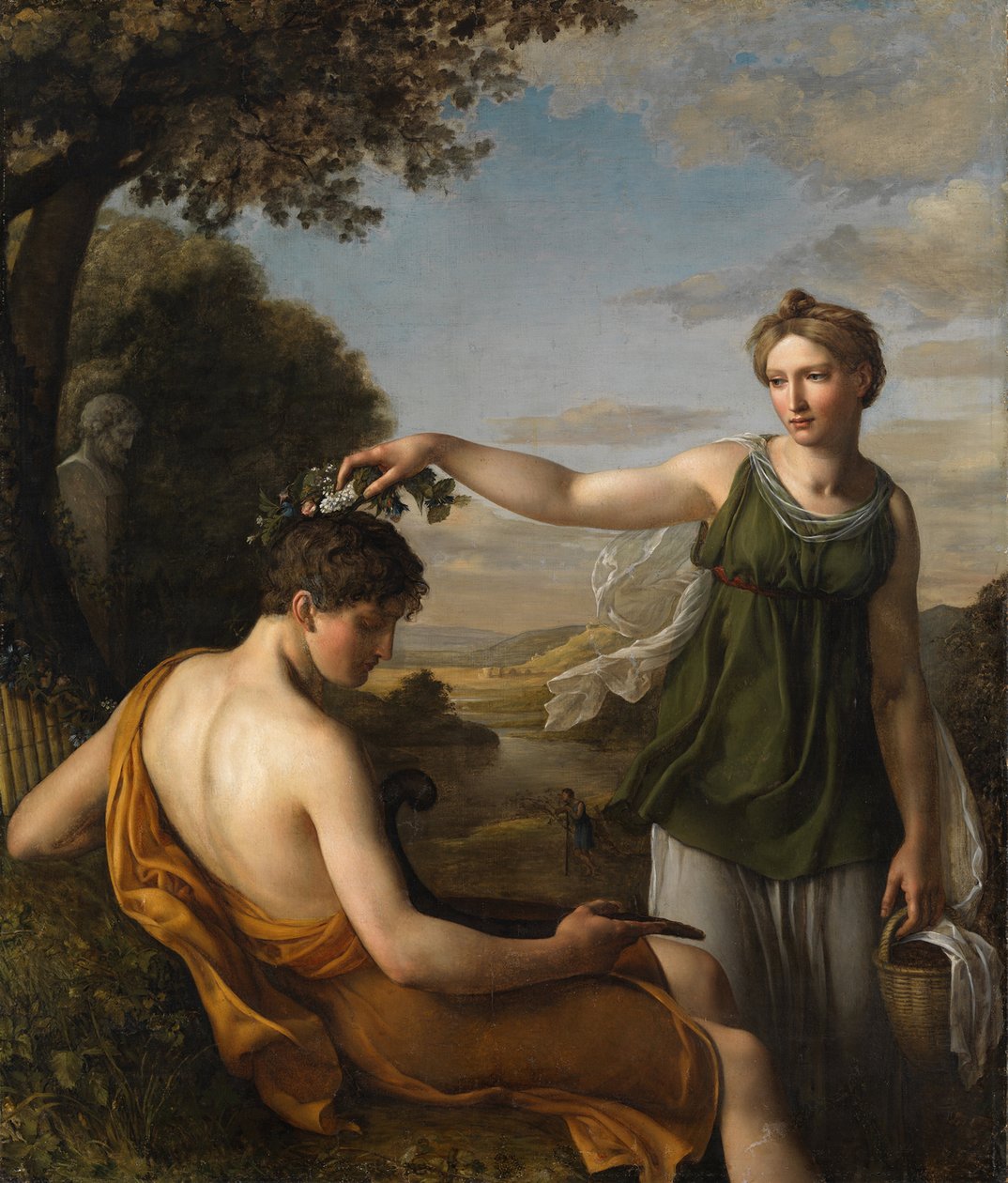 Chloe, Oeri, Hans Jakob (1782-1868). Öljy kankaalle tekijältä Hans Jakob Oeri