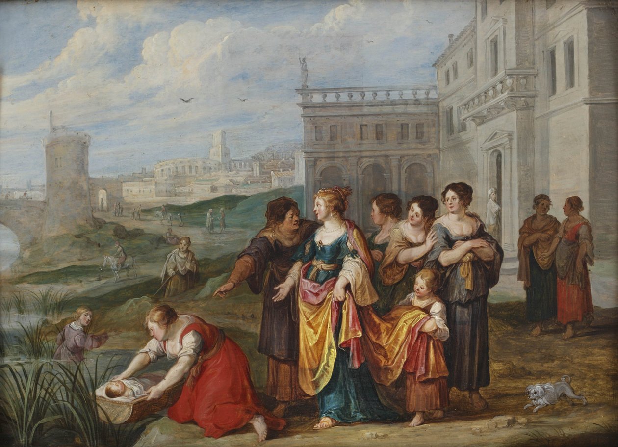 Mooseksen löytäminen tekijältä Hans Jordaens III