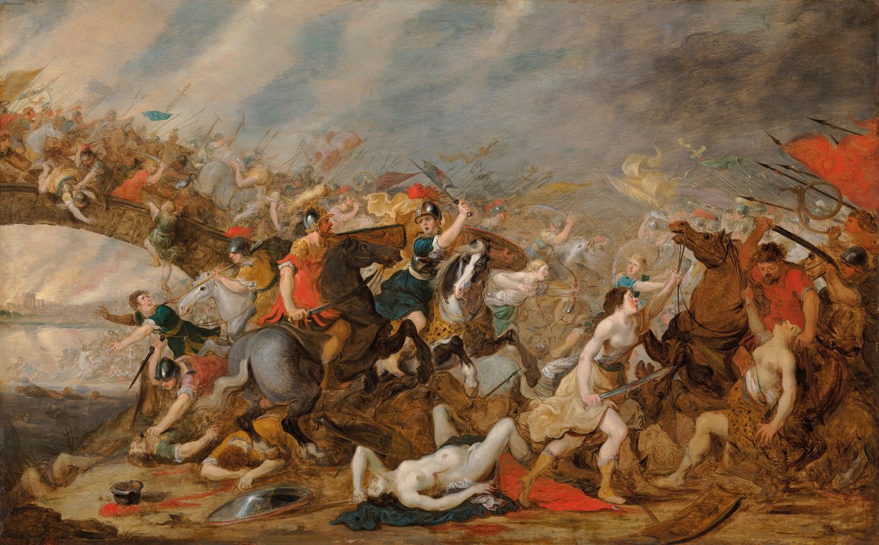 Amazonien taistelu tekijältä Hans Jordaens III