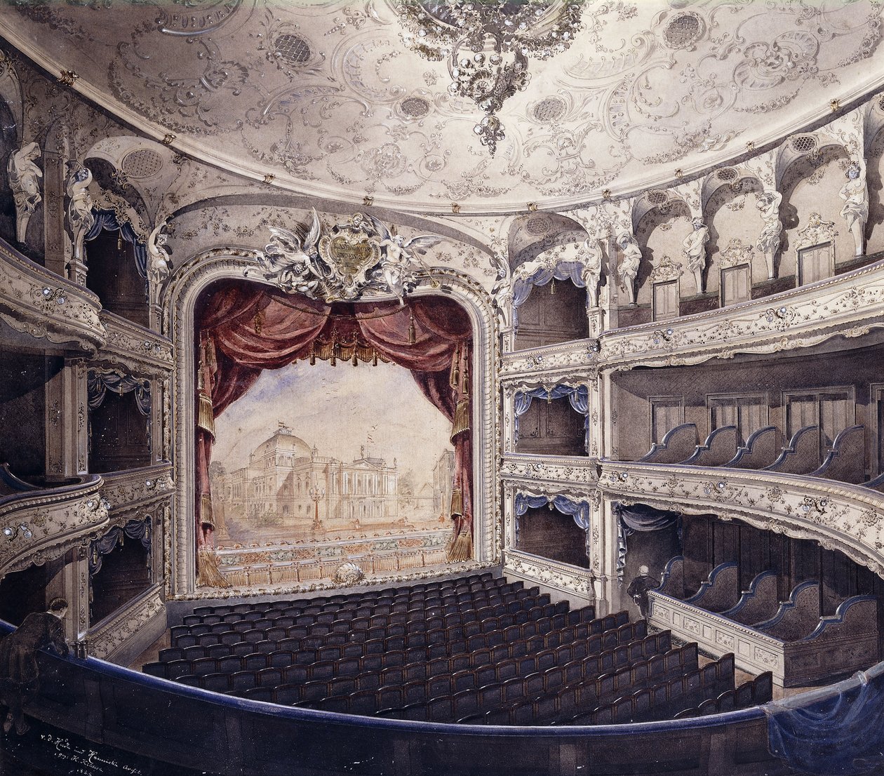 Lessing-teatteri, Berliini, 1888 tekijältä Hans Krause