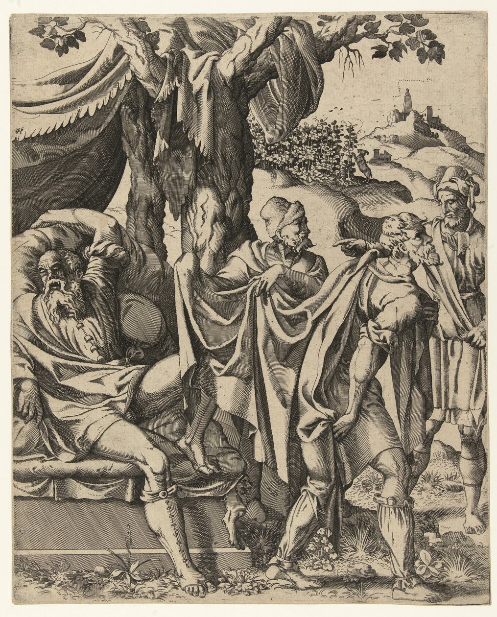 Nooan juopuminen tekijältä Hans Liefrinck (I) (attributed to)