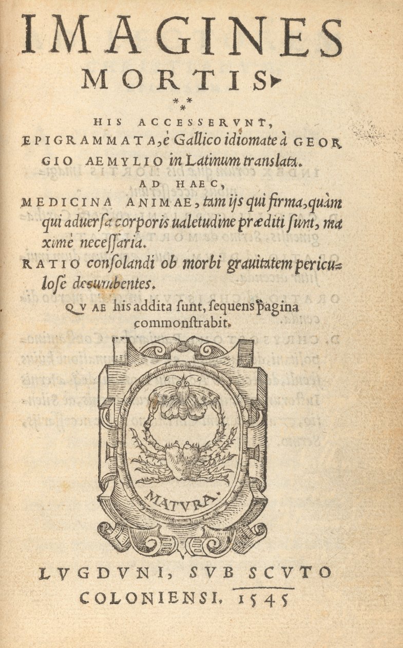 Imagines Mortis (Kuoleman tanssi) tekijältä Hans Lützelburger after Hans Holbein the Younger