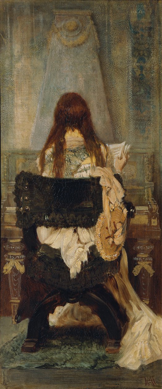 Dame olen Spinett tekijältä Hans Makart
