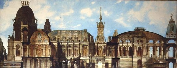 Suunnittelu arkkitehtuuriprojektiin tekijältä Hans Makart