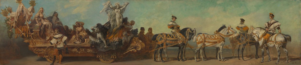 Luonnos vuoden 1879 paraatiin – Kaivostoiminta tekijältä Hans Makart