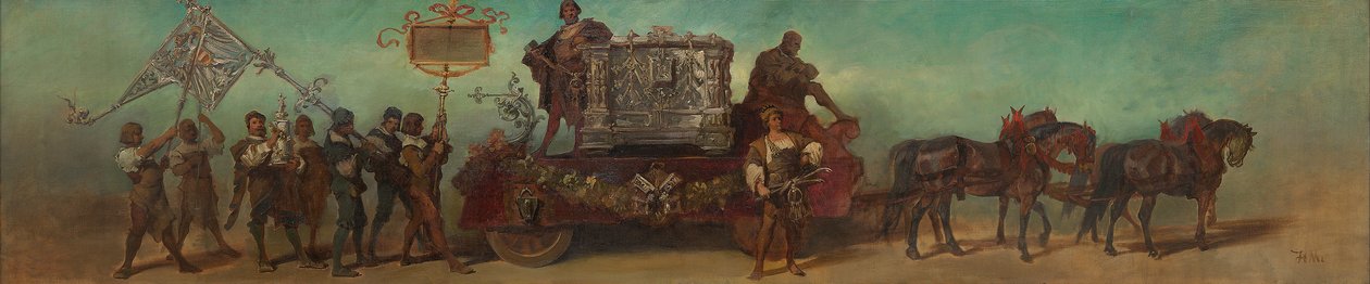 Luonnos vuoden 1879 paraatiin – Lukkosepät tekijältä Hans Makart
