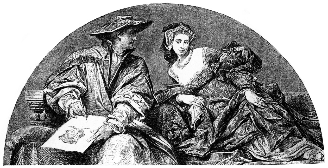 Hans Holbein, saksalainen taiteilija, 1880-1882 tekijältä Hans Makart