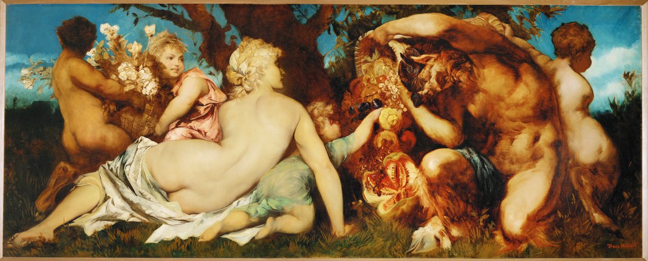 Harvest ... (maalaus kankaalle) tekijältä Hans Makart