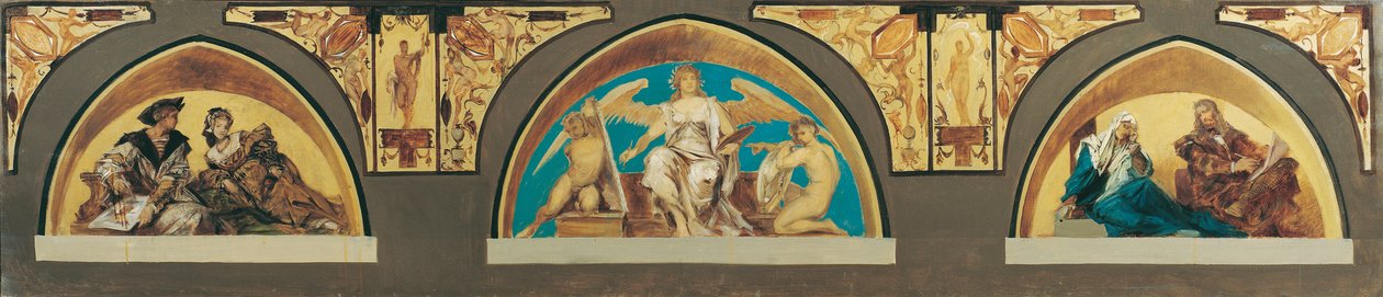 Holbein, maalauksen allegoria, Dürer tekijältä Hans Makart