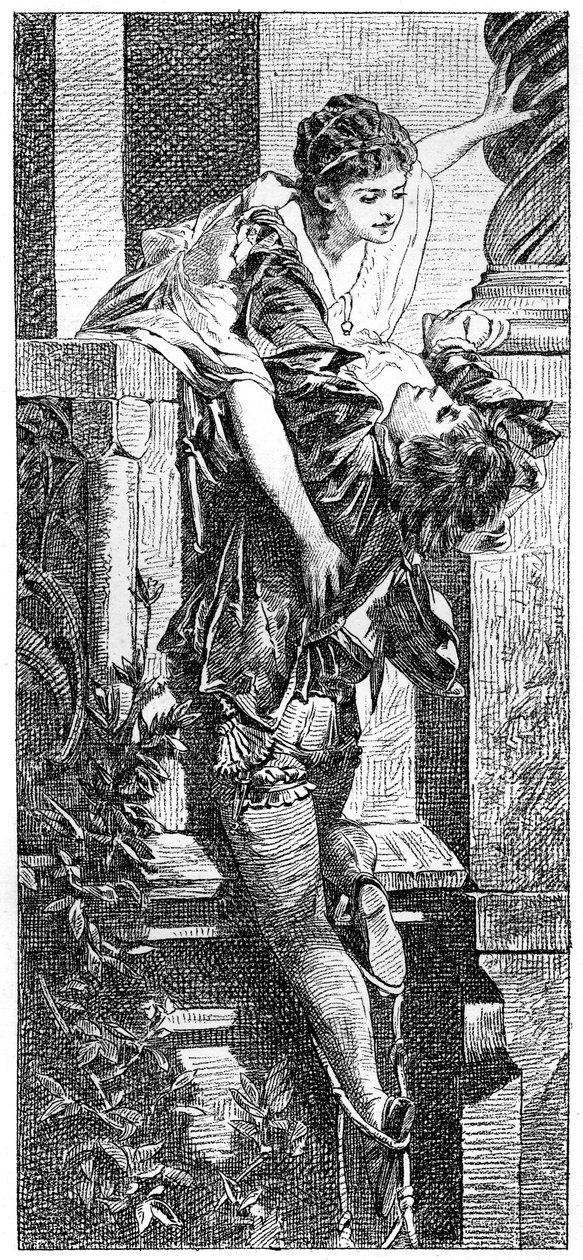 Romeo ja Julia, 1880-1882 tekijältä Hans Makart