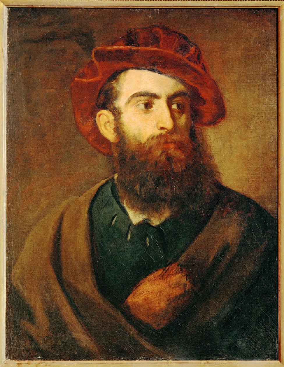 Omakuva ... (maalaus kankaalle) tekijältä Hans Makart