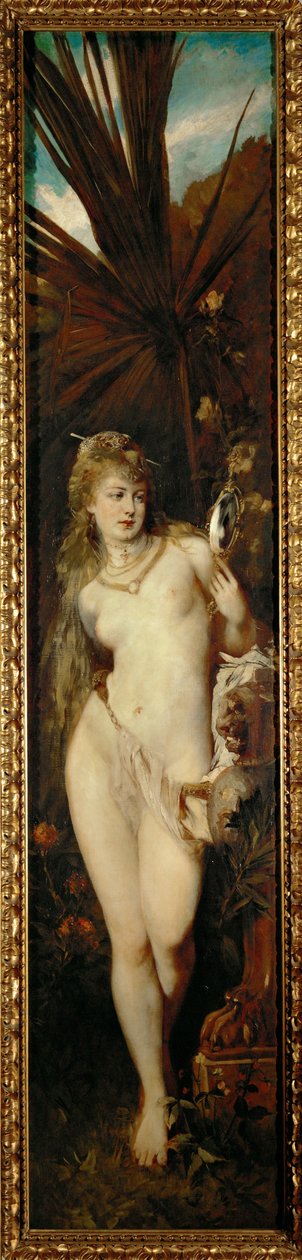 Sight - sarjasta Die fuenf Sinne ... (öljy kankaalle) tekijältä Hans Makart