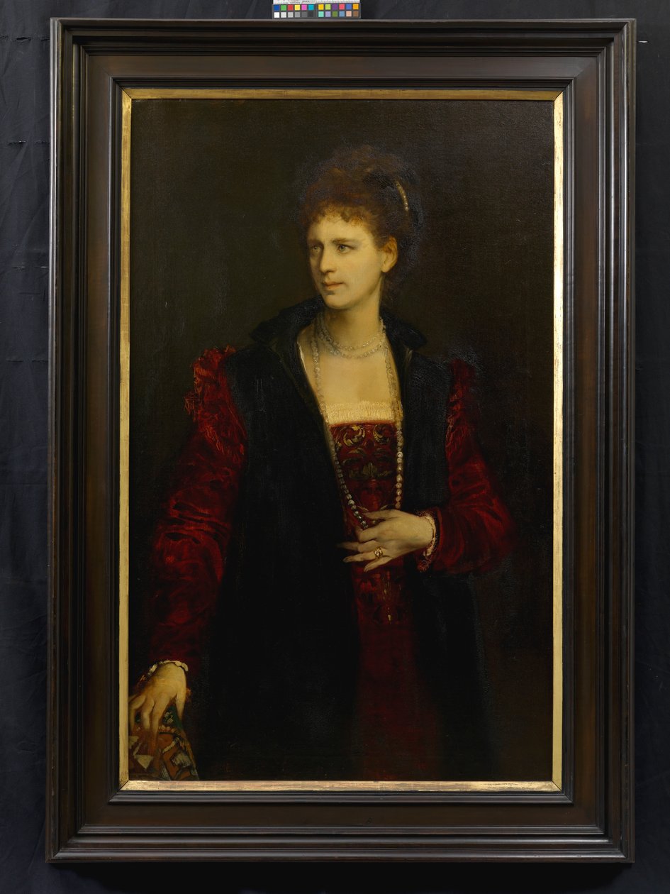 Zerline Gabillon, syntynyt Würzburgissa (1834–1892), näyttelijä tekijältä Hans Makart