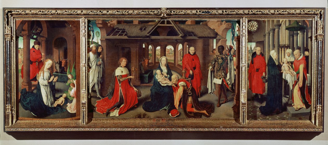 Taikaiden palvonta: Koko triptyykki tekijältä Hans Memling