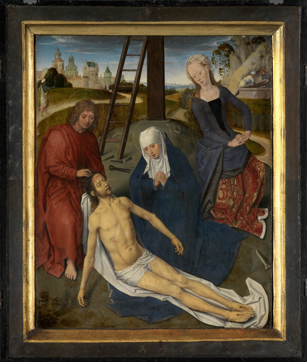 Adriaan Reinsin triptyykin keskipaneeli tekijältä Hans Memling