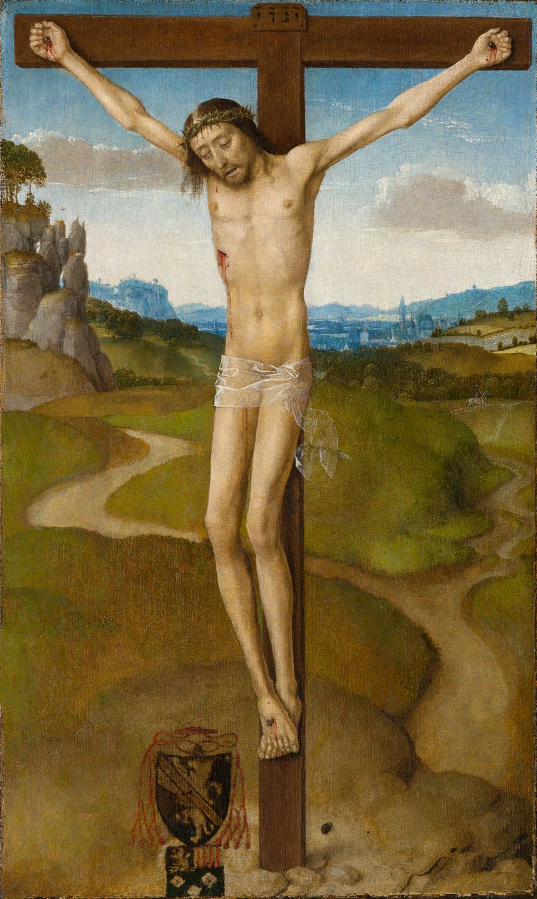 Kristus ristillä, noin 1480 (öljy paneelissa) tekijältä Hans Memling