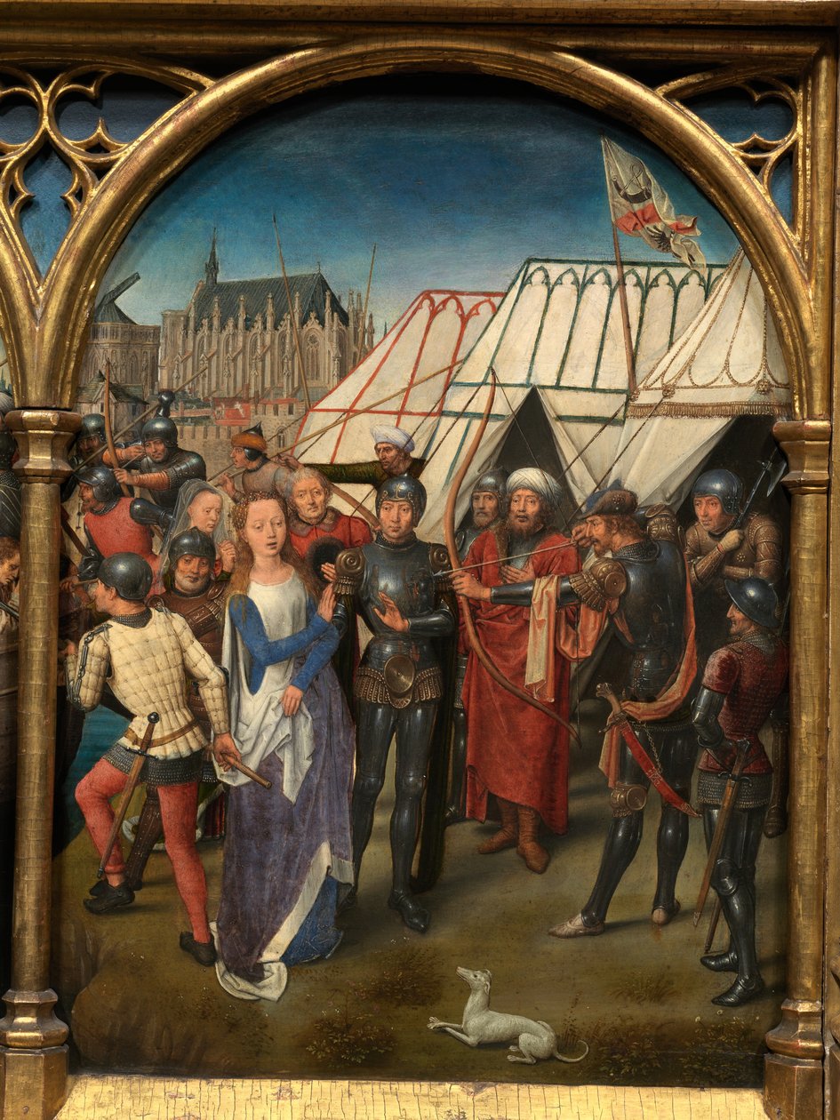 Yksityiskohta Pyhän Ursulan pyhäinjäännöksestä tekijältä Hans Memling