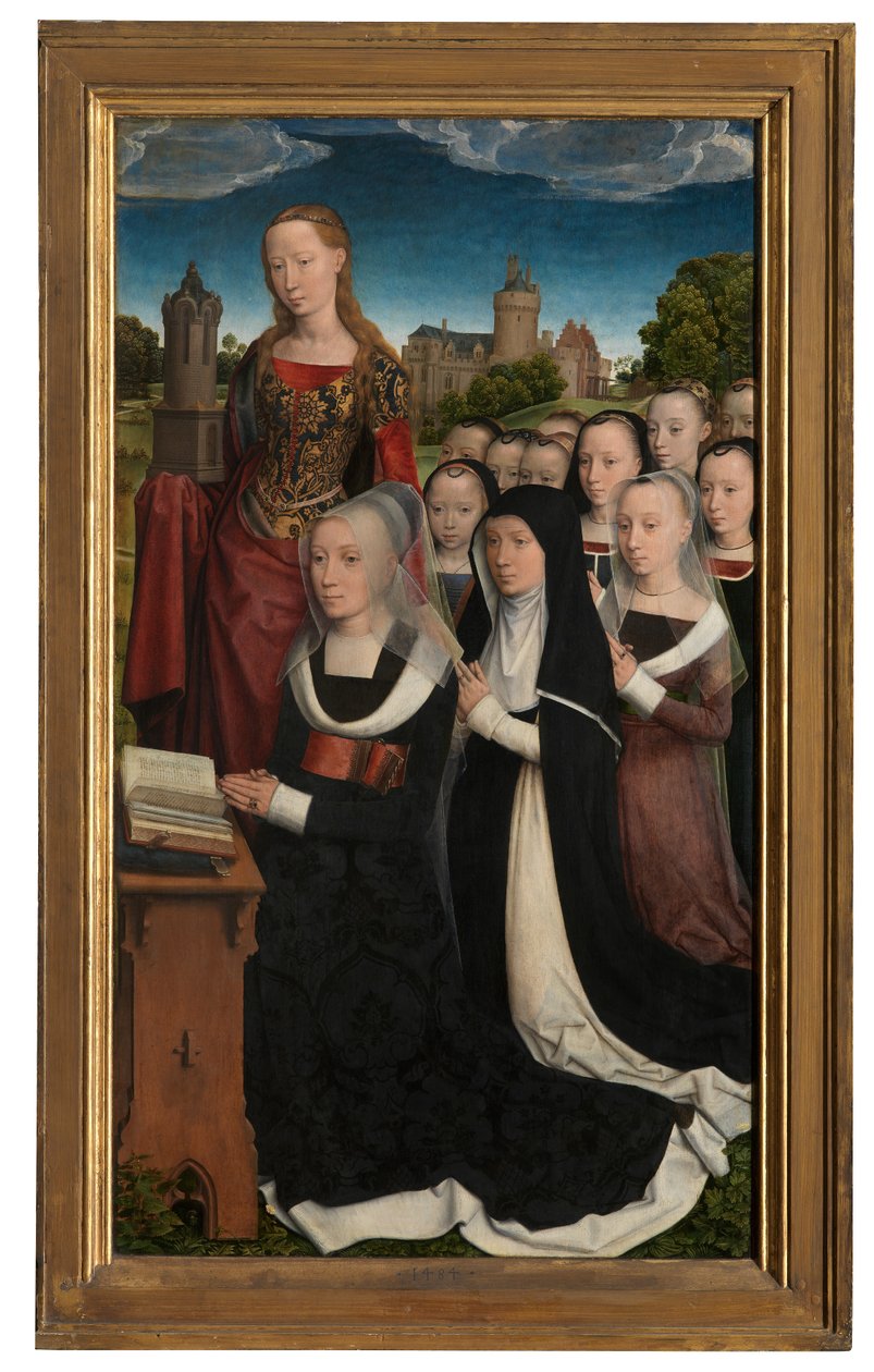 Yksityiskohta Willem Moreelin triptyykistä tekijältä Hans Memling