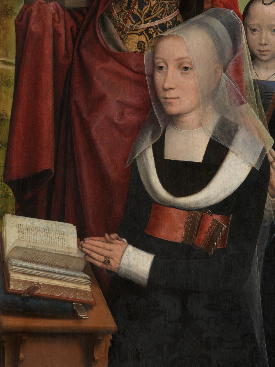 Yksityiskohta Willem Moreelin triptyykistä tekijältä Hans Memling