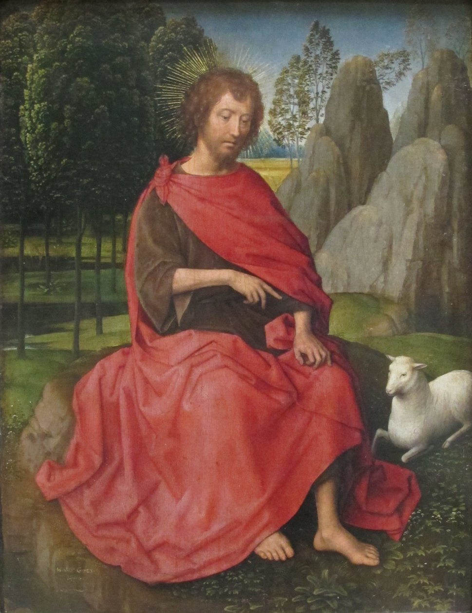 Hollanti: Saint Jean-Baptiste Saint John the Baptist. tekijältä Hans Memling