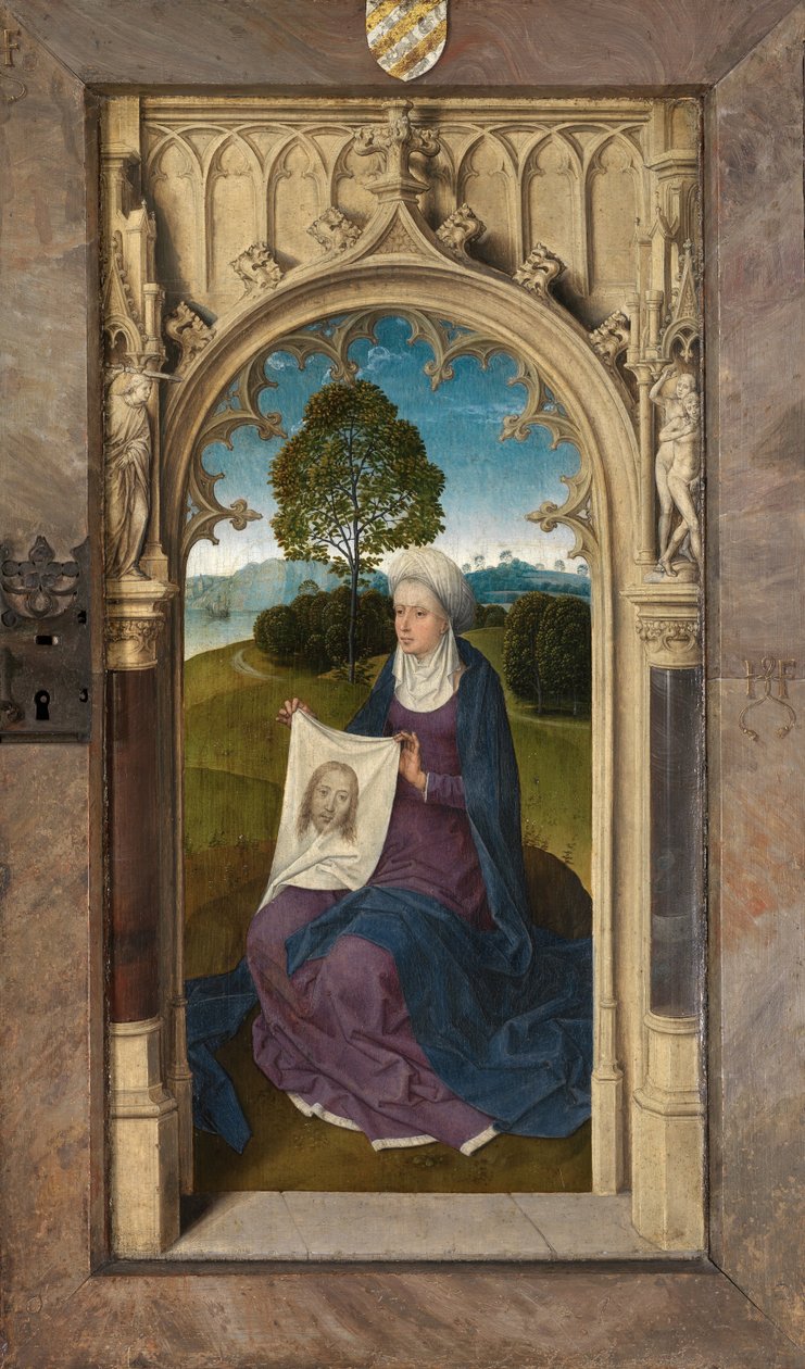 Jan Floreinsin triptyykin ulkopaneeli tekijältä Hans Memling