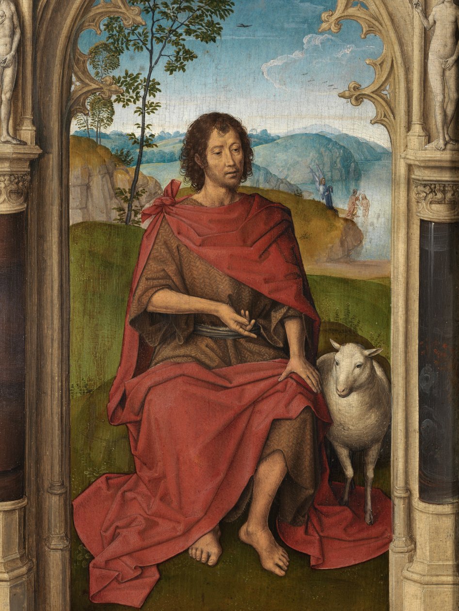 Jan Floreinsin triptyykin ulkopaneeli tekijältä Hans Memling