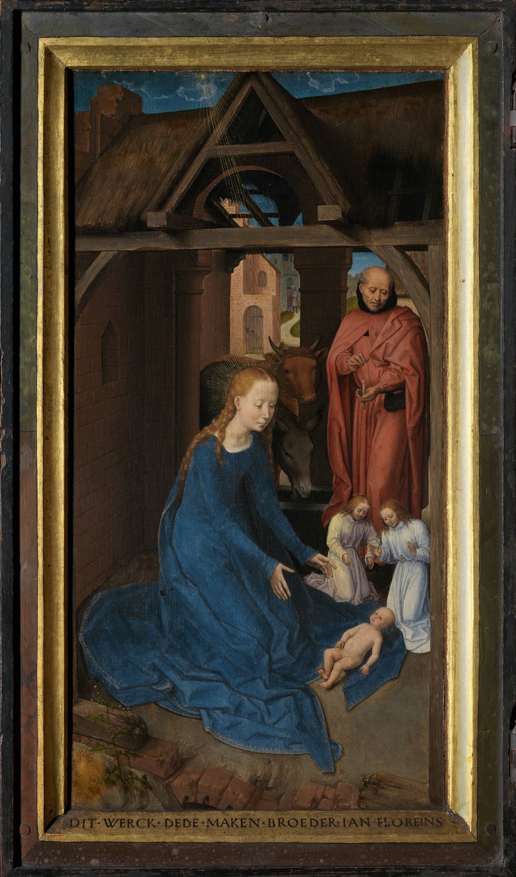 Painel esquerdo do Tríptico de Jan Floreinsfinnish tekijältä Hans Memling