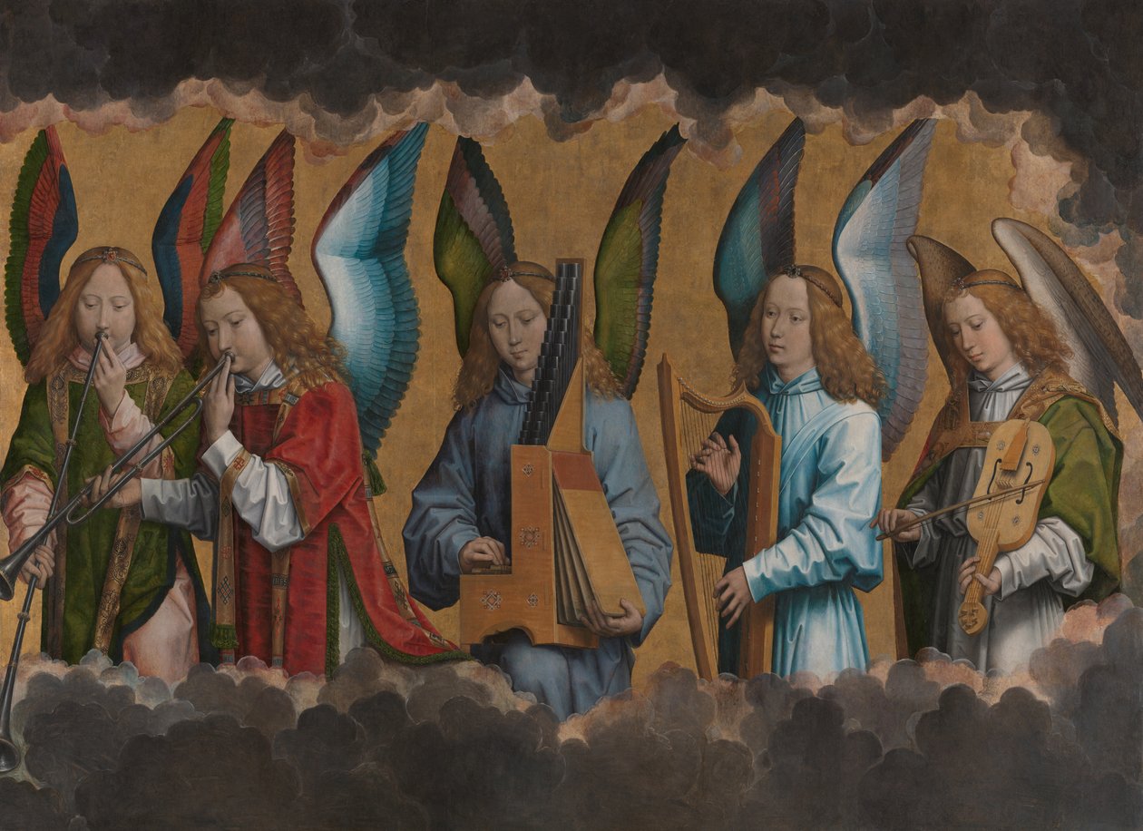 Musiikkia tekevät enkelit tekijältä Hans Memling