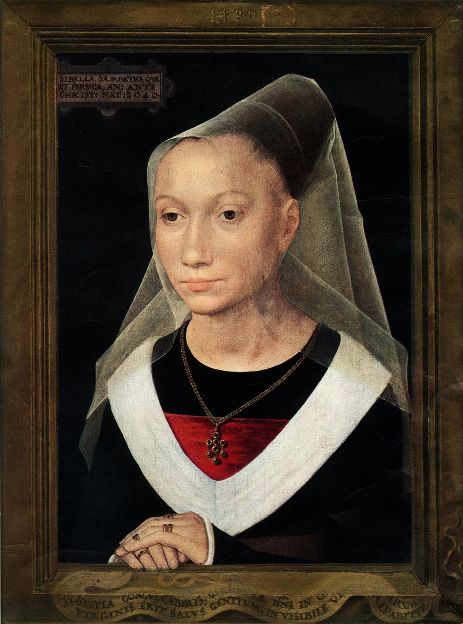 Willem Moreelin tyttären Marien muotokuva, 1480. tekijältä Hans Memling