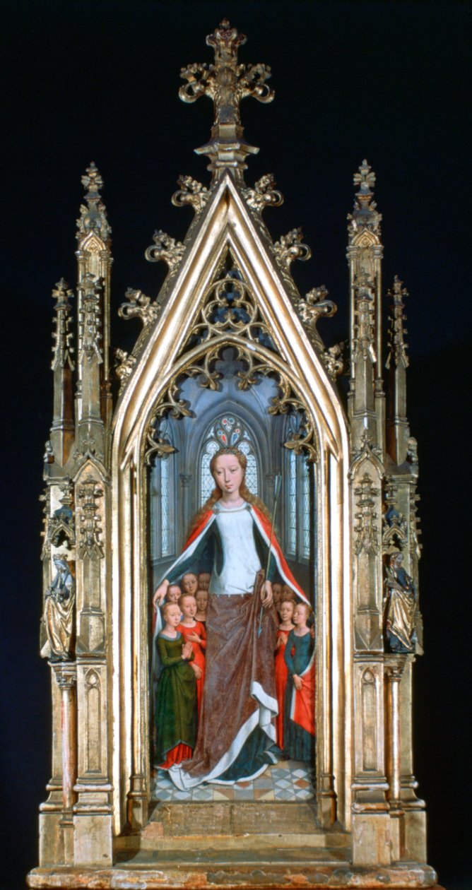 Pyhän Ursulan pyhäkkö, Pyhä Ursula ja pyhät neitsyet, 1489 tekijältä Hans Memling