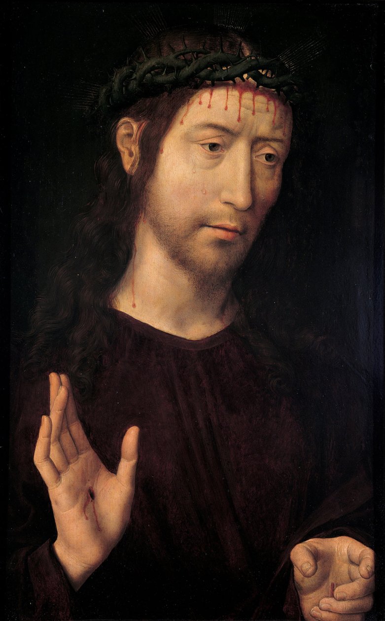 Surun miehen siunaus, 1480-1490 tekijältä Hans Memling