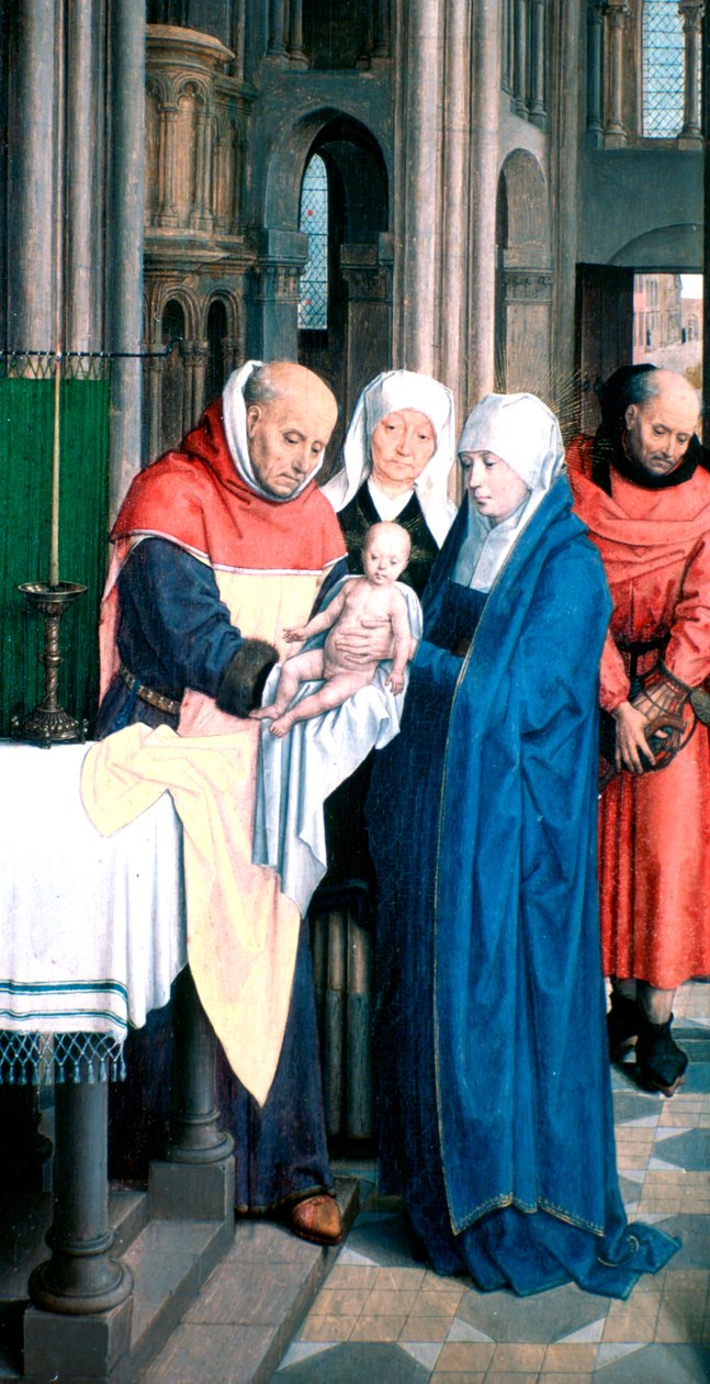 Jan Florainin triptyykki, yksityiskohta, 1479 tekijältä Hans Memling
