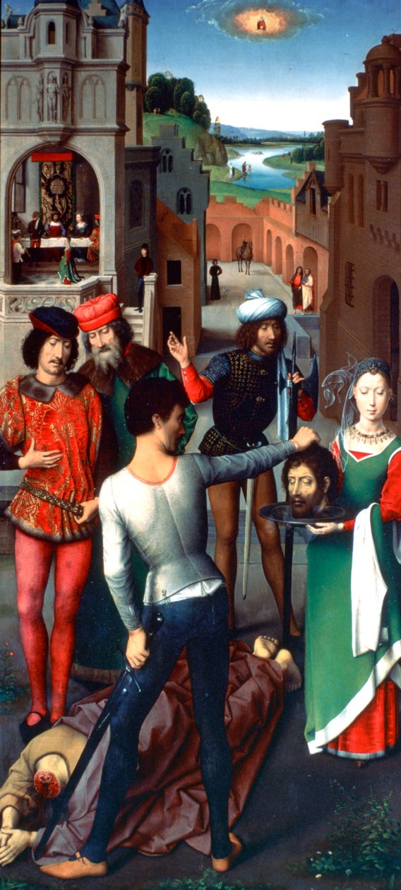 Pyhän Johannes Kastajan ja Pyhän Johannes Evankelistan triptyykki, 1479 tekijältä Hans Memling