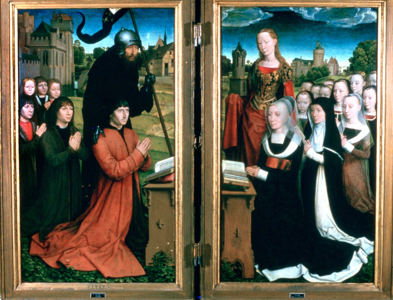 Moreelin perheen triptyykki, 1484 tekijältä Hans Memling