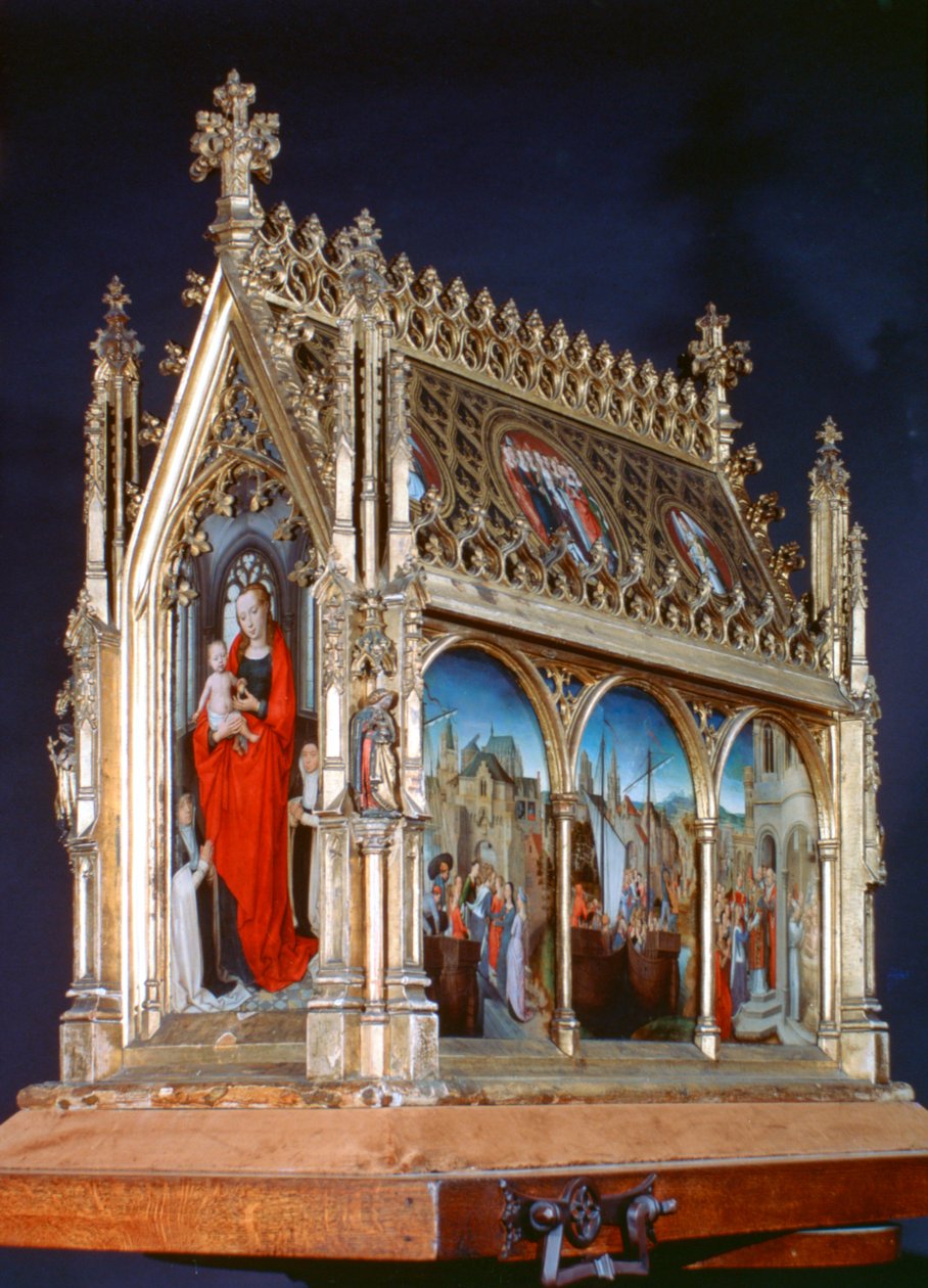 Neitsyt ja lapsi, Pyhän Ursulan pyhäkkö, 1489 tekijältä Hans Memling