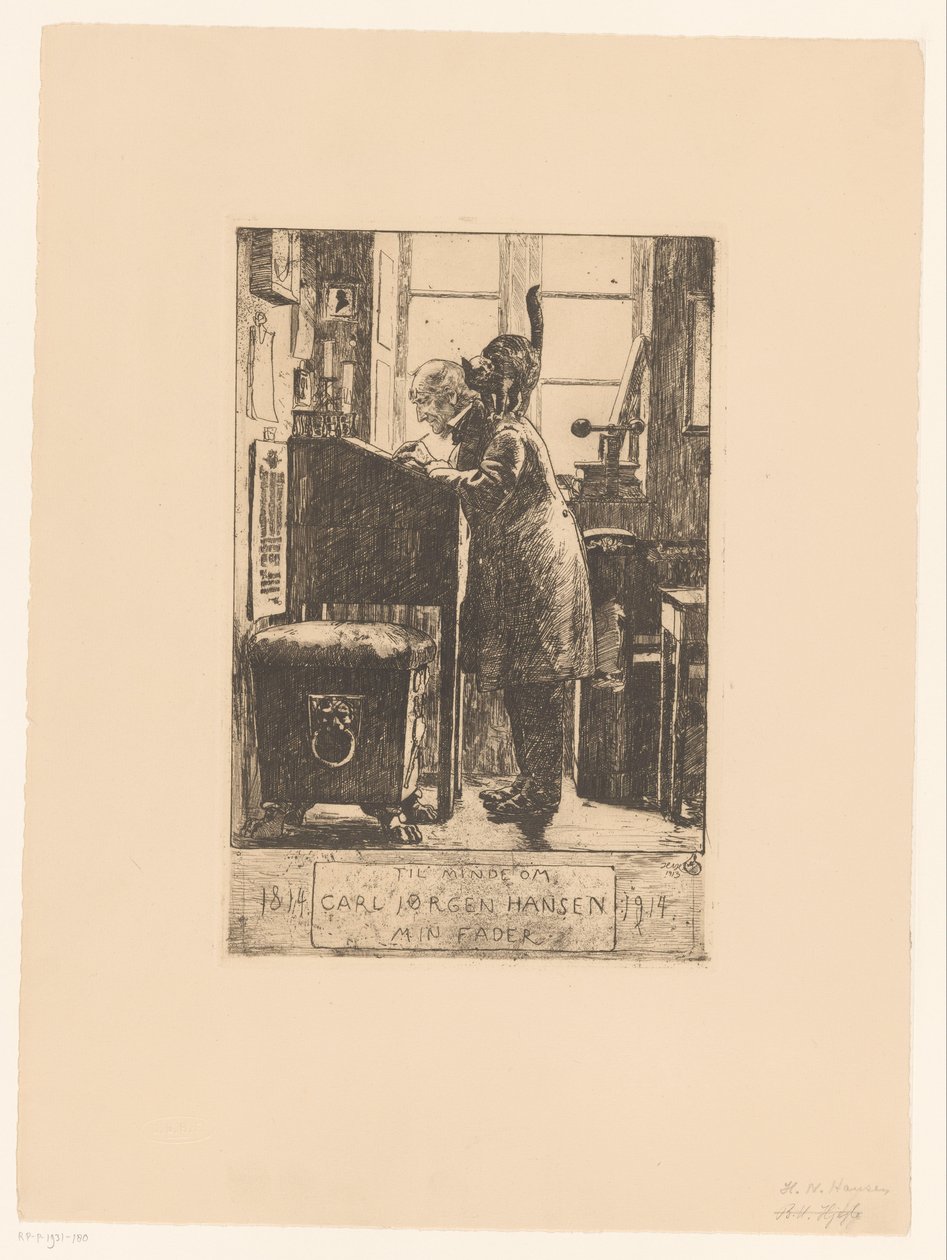 Vader van de artist Isäni Carl Jorgen Hansenin muistoksi / 1814 1914 tekijältä Hans Nicolai Aksel Hansen