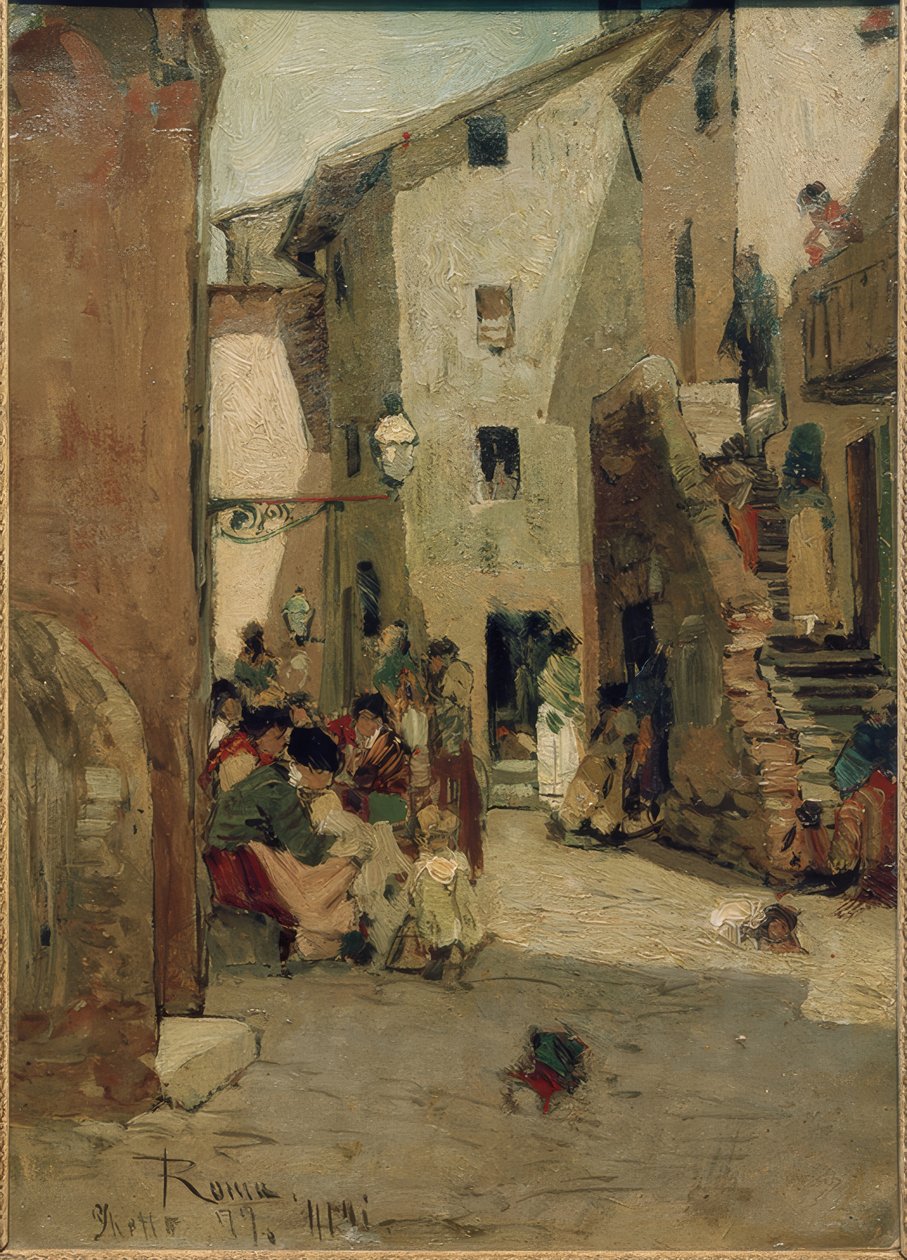 Roman Ghetto III / maalaus Hans Peter Feddersen tekijältä Hans Peter Feddersen der Jüngere