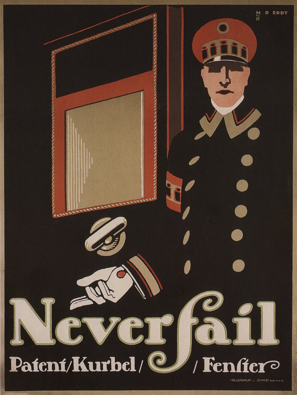 Älä koskaan epäonnistu windowsia, 1911 tekijältä Hans Rudi Erdt