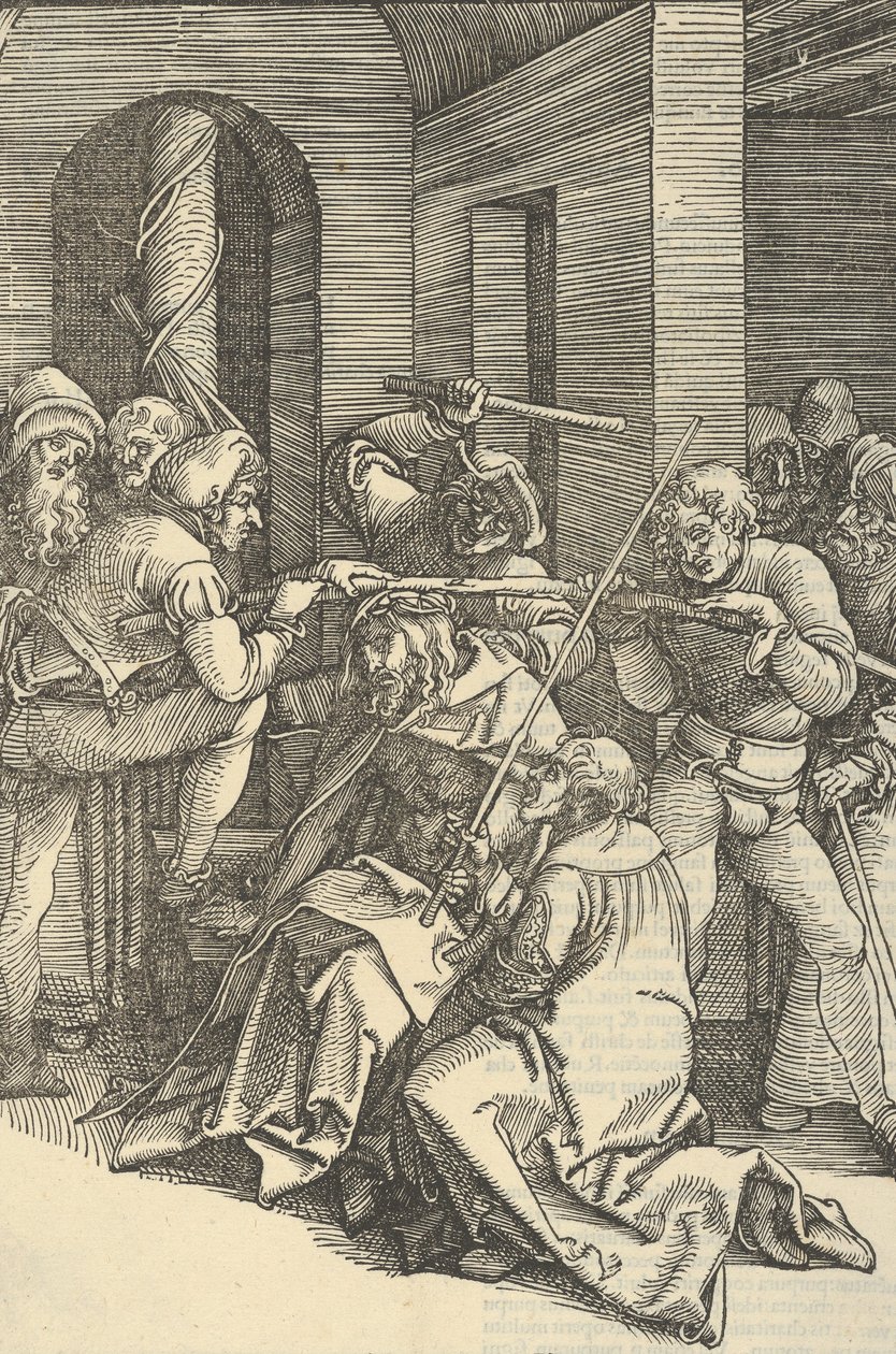 Orjantappuroilla kruunattu Kristus, Herramme Jeesuksen Kristuksen kärsimyksen peilistä, 1507. tekijältä Hans Schäufelein the Elder