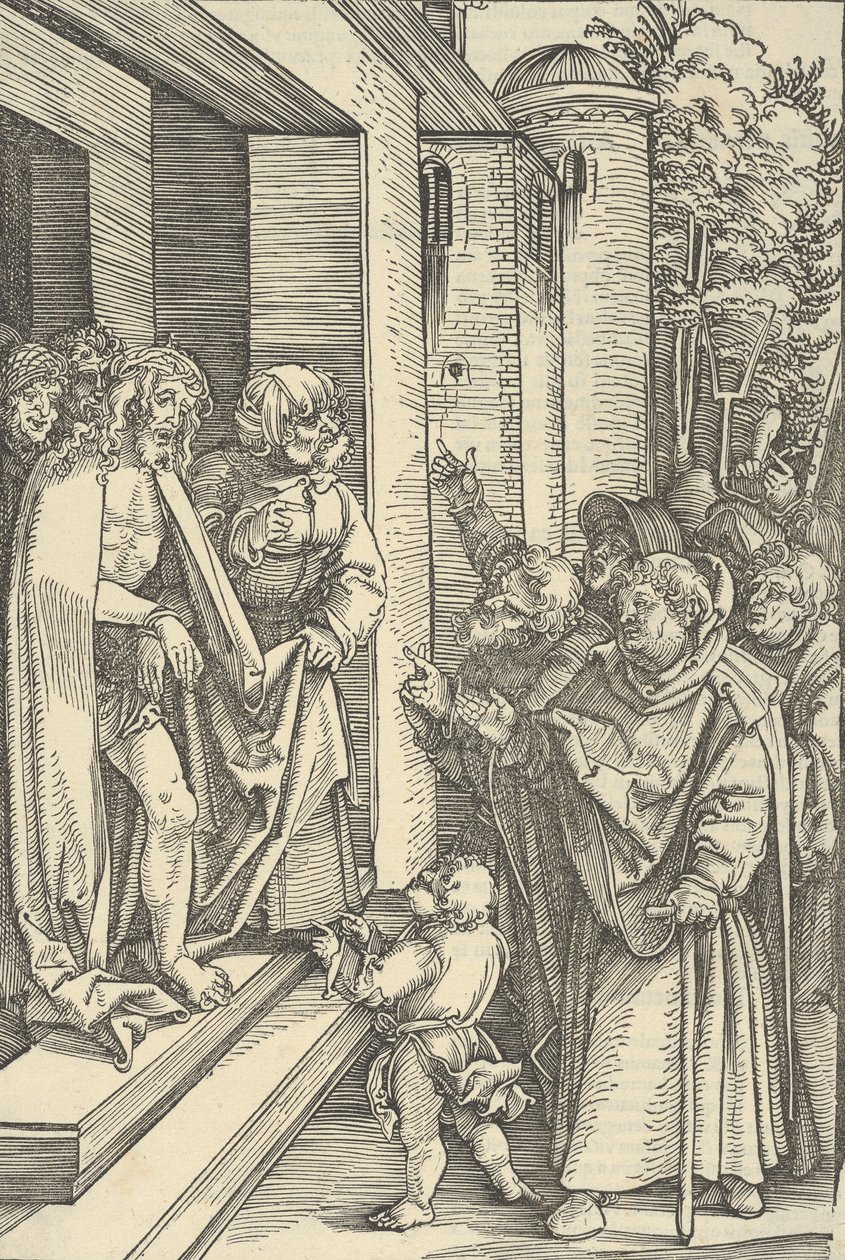 Katso Mies, Herramme Jeesuksen Kristuksen kärsimyksen peilistä, 1507 tekijältä Hans Schäufelein the Elder