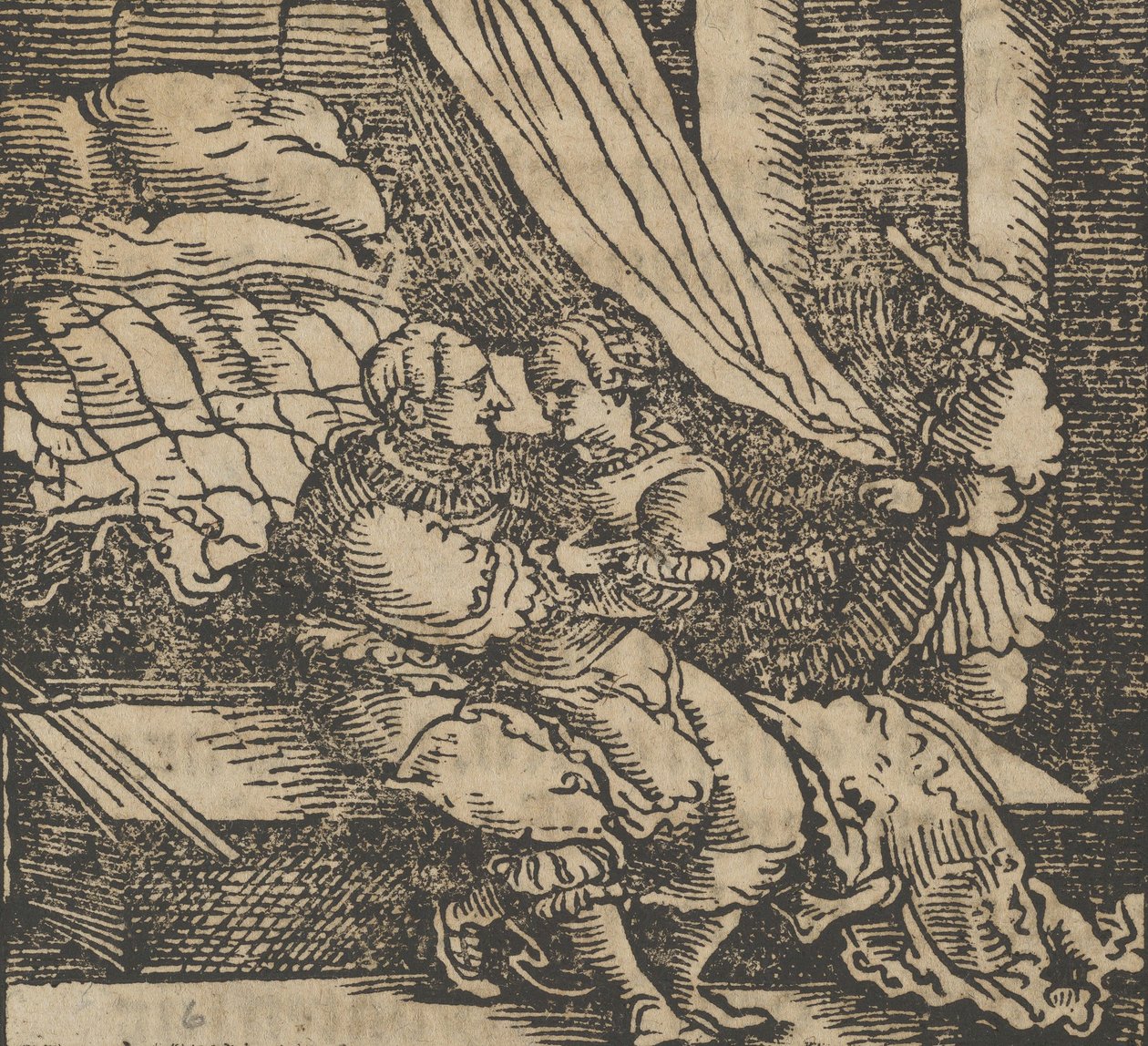 Ghismonda, Guiscardo ja Salernon prinssi Decameronista ennen vuotta 1534. tekijältä Hans Schäufelein the Elder