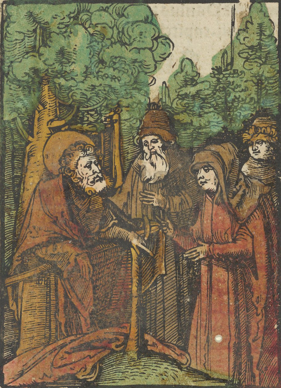Pyhä Johannes Kastaja saarnaa, Das Plenariumista, 1517. tekijältä Hans Schäufelein the Elder