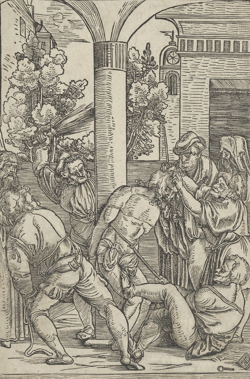 Liputus, kirjasta The Life of Christ, n. 1511-12. tekijältä Hans Schäufelein the Elder